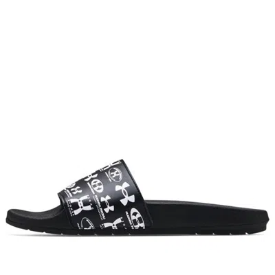 Under Armour Core Remix Slides '25th Anniversary' In Black