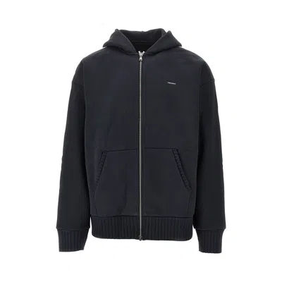 Under Armour Cotton-blend Loose Fit Full-zip Hoodie In Blue