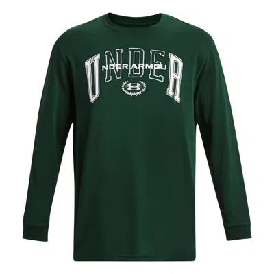 Under Armour Crest Heavyweight Long Sleeve T-shirt 'green'