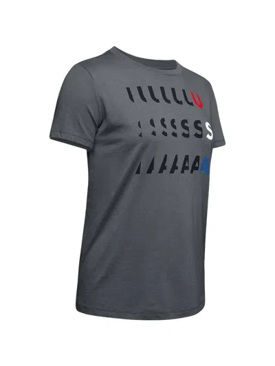 Under Armour Crew-neck T-shirt In Gray