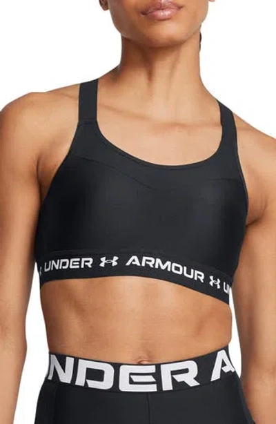 Under Armour Crossback High Impact Sports Bra In Black
