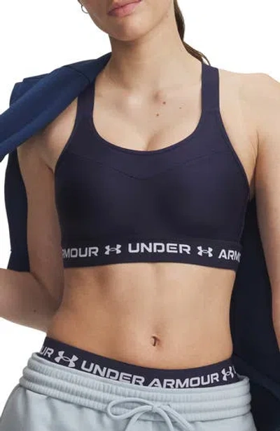 Under Armour Crossback High Impact Sports Bra In Blue
