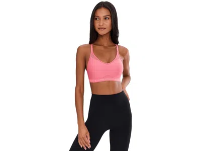Under Armour Crossback Low Impact Bra In Pink