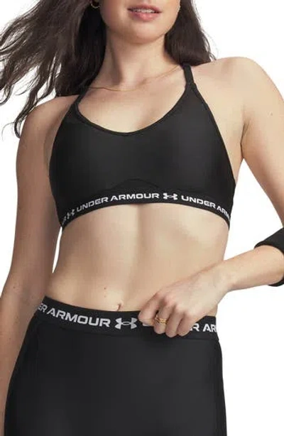 Under Armour Crossback Low Impact Sports Bra In Black