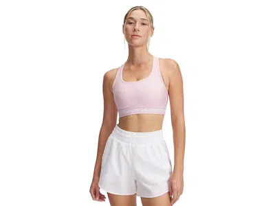 Under Armour Crossback Mid Impact Bra In Pink