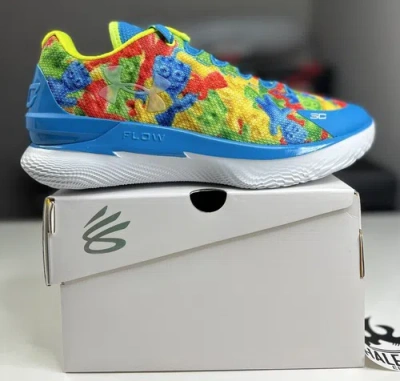 Pre-owned Under Armour Curry 1 Low Flotro Sour Patch Kids Men Sizes 8 - 14 | 3025633-300 In White