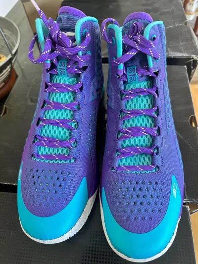 Pre-owned Under Armour Curry 1 Retro 2022 Mid (size 11.5 ) Father To Son Basketball Shoes In Purple