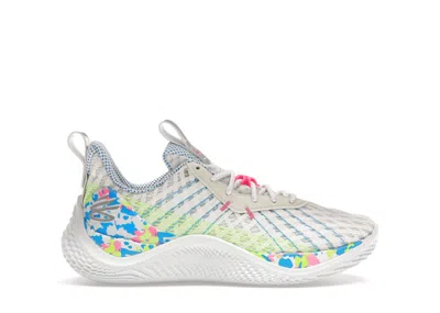 Pre-owned Under Armour Curry 10 Splash Party Sneakers In White