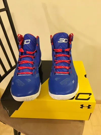 Pre-owned Under Armour Curry 2 Providence Road - Royal Blue Red White