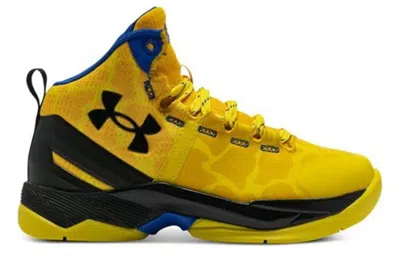 Pre-owned Under Armour Curry 2 Retro Double Bang (ps) In Steeltown Gold/taxi