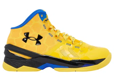 Pre-owned Under Armour Curry 2 Retro Double Bang Sneakers In Steeltown Gold/taxi