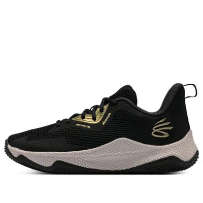 Under Armour Curry 3 Hovr Splash 'black Metallic Gold' In Multi