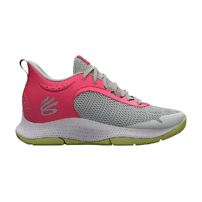 Pre-owned Under Armour Curry 3z6 'grey Mist Pink Shock'