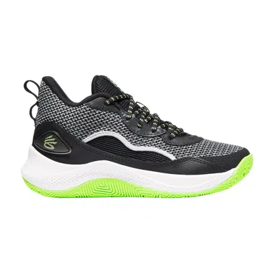 Pre-owned Under Armour Curry 3zer0 24 Gs 'black White Lime' | Kid's Size 6.5