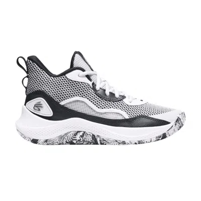 Pre-owned Under Armour Curry 3zer0 24 Gs 'white Black' | Kid's Size 4