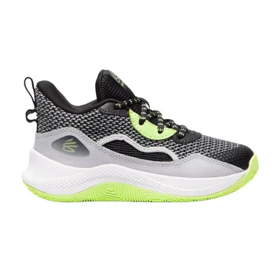 Pre-owned Under Armour Curry 3zer0 24 Ps 'black Morph Green' | Kid's Size 13