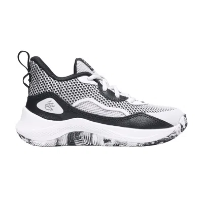 Pre-owned Under Armour Curry 3zer0 24 Ps 'white Black' | Kid's Size 13