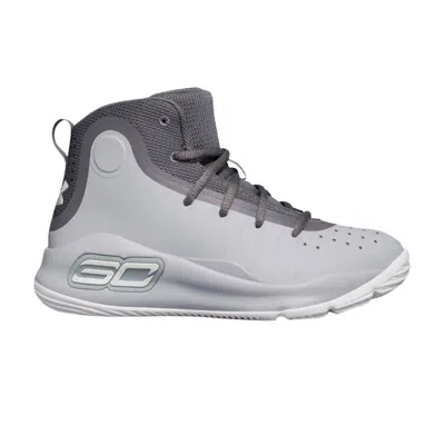 Pre-owned Under Armour Curry 4 Mid Ps 'ocean Grey Graphite' | Kid's Size 1.5 In Gray