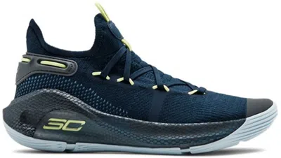 Pre-owned Under Armour Curry 6 International Boulevard Sneakers In Academy/thunder Fade