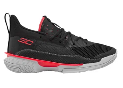 Pre-owned Under Armour Curry 7 Sneakers In Black/pitch Gray/beta Red