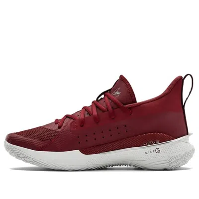 Under Armour Curry 7 Team 'cardinal White' In Red