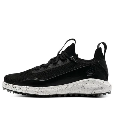 Under Armour Curry 8 Golf Spikeless 'black White' In Multi