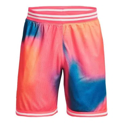Under Armour Curry 8 Inch Heavyweight Mesh Basketball Shorts 'pink Tie Dye'