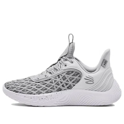 Under Armour Curry 9 Team 'white Mod Grey' In Gray