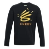 Under Armour Curry Big Bird Long Sleeve T-shirt 'black Yellow'