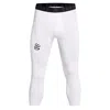 Under Armour Mens  Curry 3/4 Comp Leggings In White