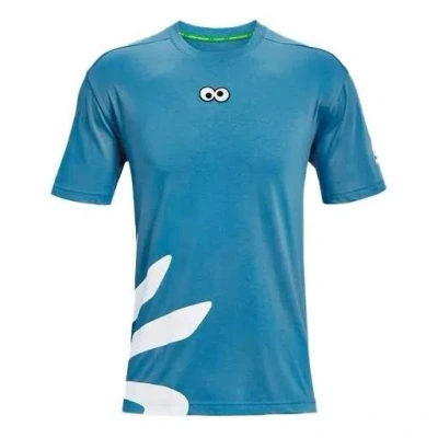 Under Armour Curry Cookie Monster T-shirt 'blue White'