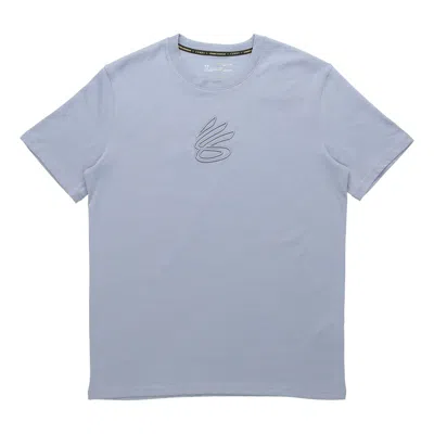 Under Armour Curry Embroideredembroidery Logo Basketball Sports Male Blue In Gray