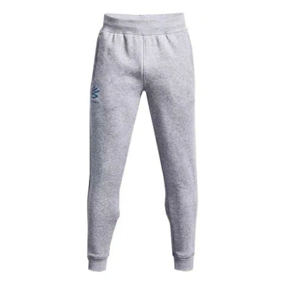 Under Armour Curry Fleece Pants 'grey Heather' In Gray