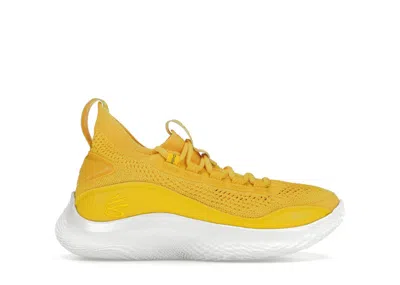 Pre-owned Under Armour Curry Flow 8 Smooth Butter Flow Sneakers In Taxi Yellow/white