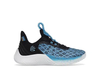 Pre-owned Under Armour Curry Flow 9 Sesame Street Cookie Monster Sneakers In Viral Blue/black