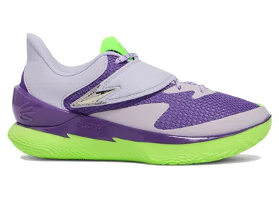 Pre-owned Under Armour Curry Fox 1 The Beam Sneakers In Purple/green
