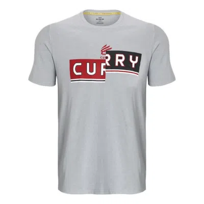 Under Armour Curry Logo Basketball T-shirt 'grey' In Gray
