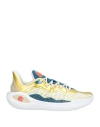 Under Armour Curry Man Sneakers Gold Size 7 Textile Fibers, Synthetisches Material In Yellow