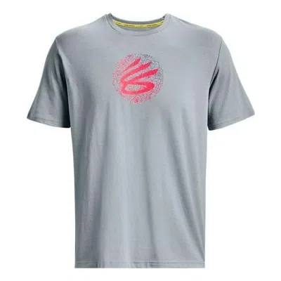 Under Armour Curry Mothers Day Logo T-shirt 'grey Pink' In Gray