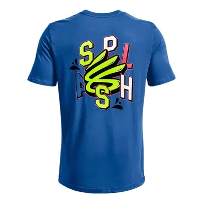 Under Armour Curry Splash Party T-shirt 'blue'