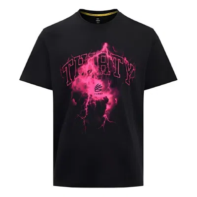 Under Armour Curry Tour Graphic T-shirt Asia Sizing 'black Pink'