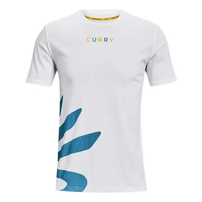 Under Armour Curry Ultra Splash T-shirt 'white Blue'