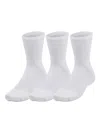 Under Armour Cushioned Mid-calf Socks (pack-of-three) In White