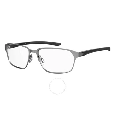 Under Armour Demo Rectangular Men's Eyeglasses Ua 5021/g 0kj1 58 In Gray