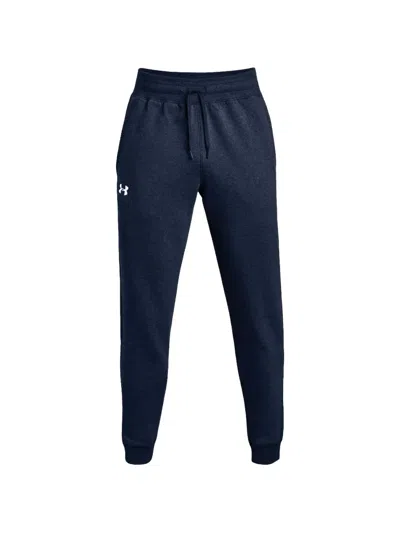 Under Armour Drawstring Fleece Track Pants In Blue