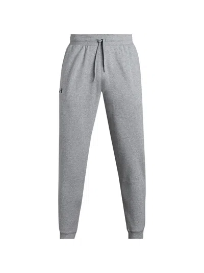 Under Armour Drawstring Fleece Track Pants In Gray