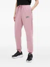 Under Armour Drawstring Logo Track Pants In Pink