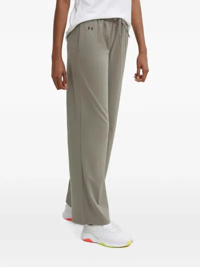 Under Armour Drawstring-waist Logo-print Track Pants In Grey