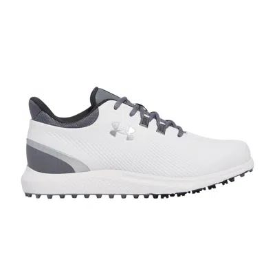 Pre-owned Under Armour Drive Medal Spikeless Wide 'white Titan Grey' | Men's Size 9