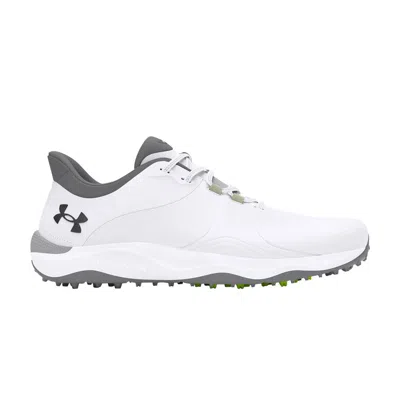 Pre-owned Under Armour Drive Pro Spikeless Golf Wide 'white Metallic Gun Metal'